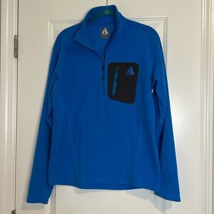Eddie Bauer first ascent men’s small half zip pullover blue fleece long sleeve